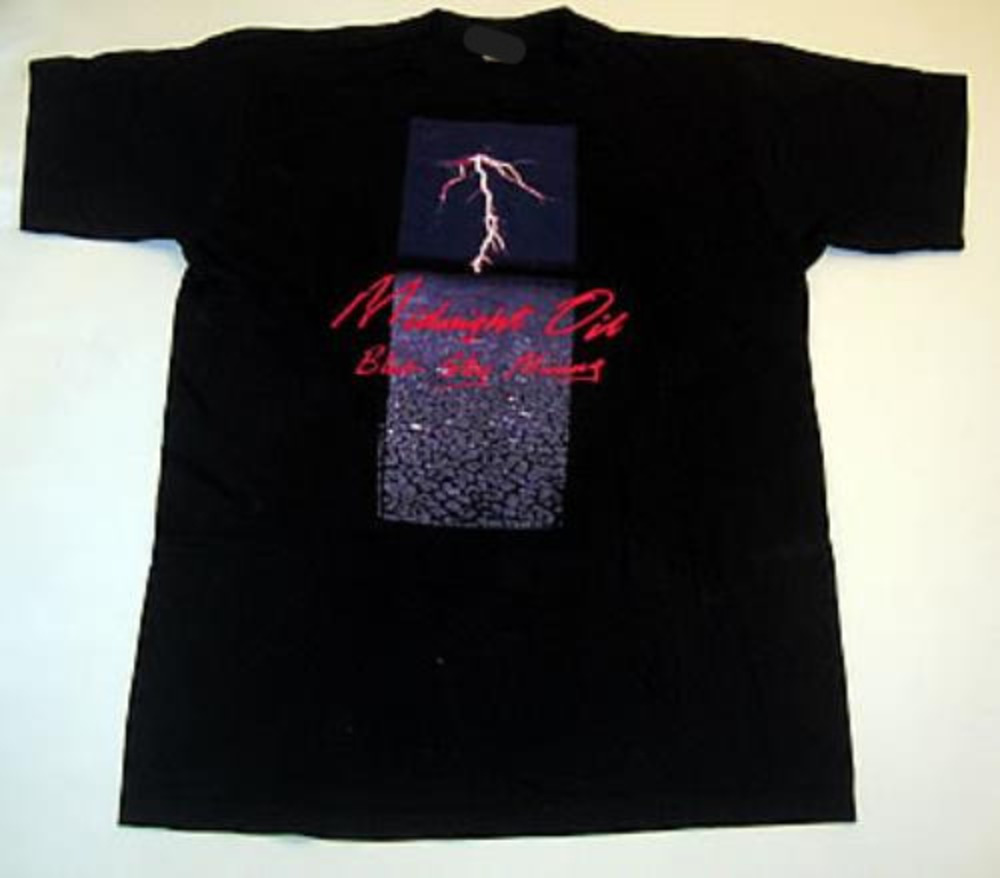 Midnight Oil Blue Sky Mining Tour Black
